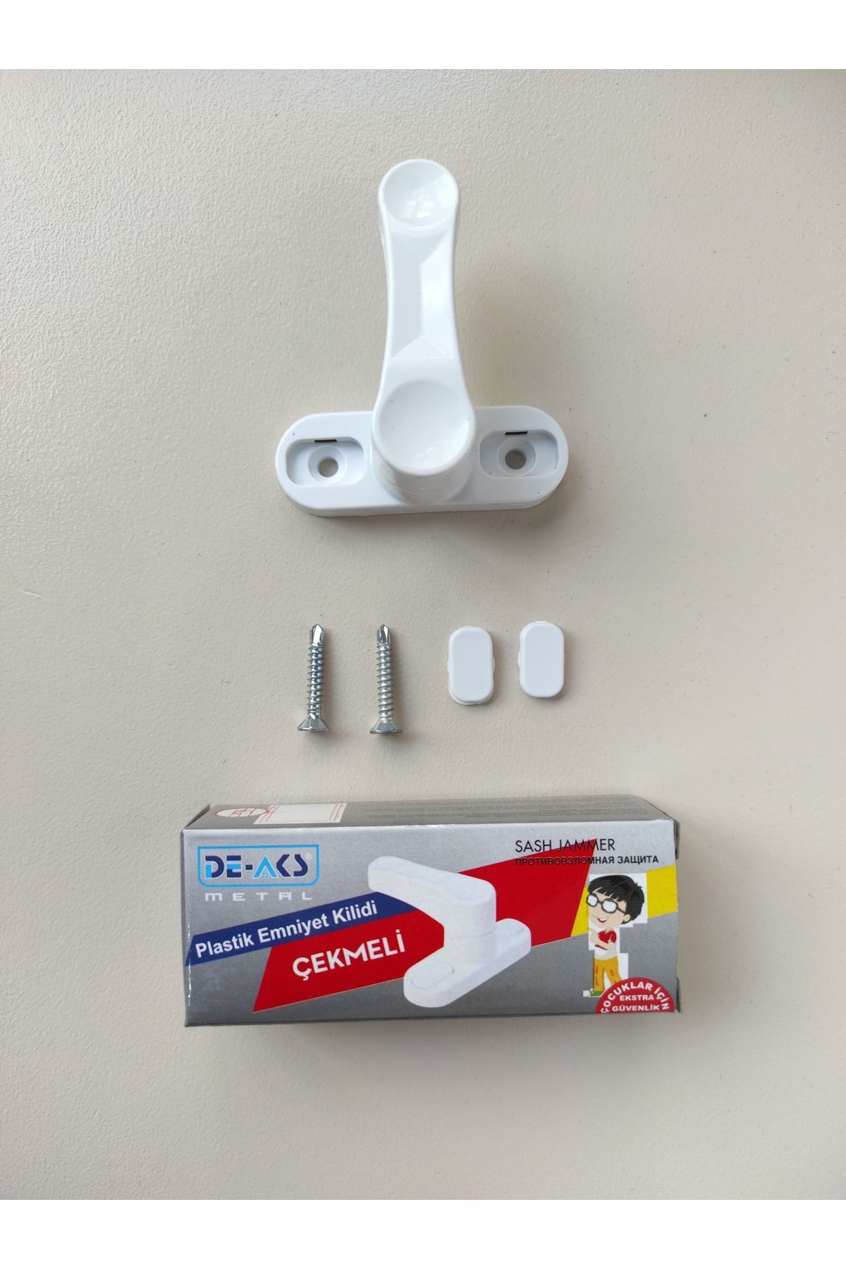 Pvc Kapı Pencere Pimapen Çocuk Emniyet Kilidi Hırsız Güvenlik Mandalı PLASTİK 10 Adet