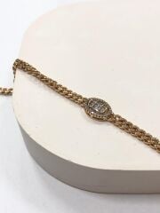 Xuping Baget Zirkon Taşlı Rose Gold Bileklik