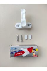 Pvc Kapı Pencere Pimapen Çocuk Emniyet Kilidi Hırsız Güvenlik Mandalı PLASTİK 10 Adet Beyaz