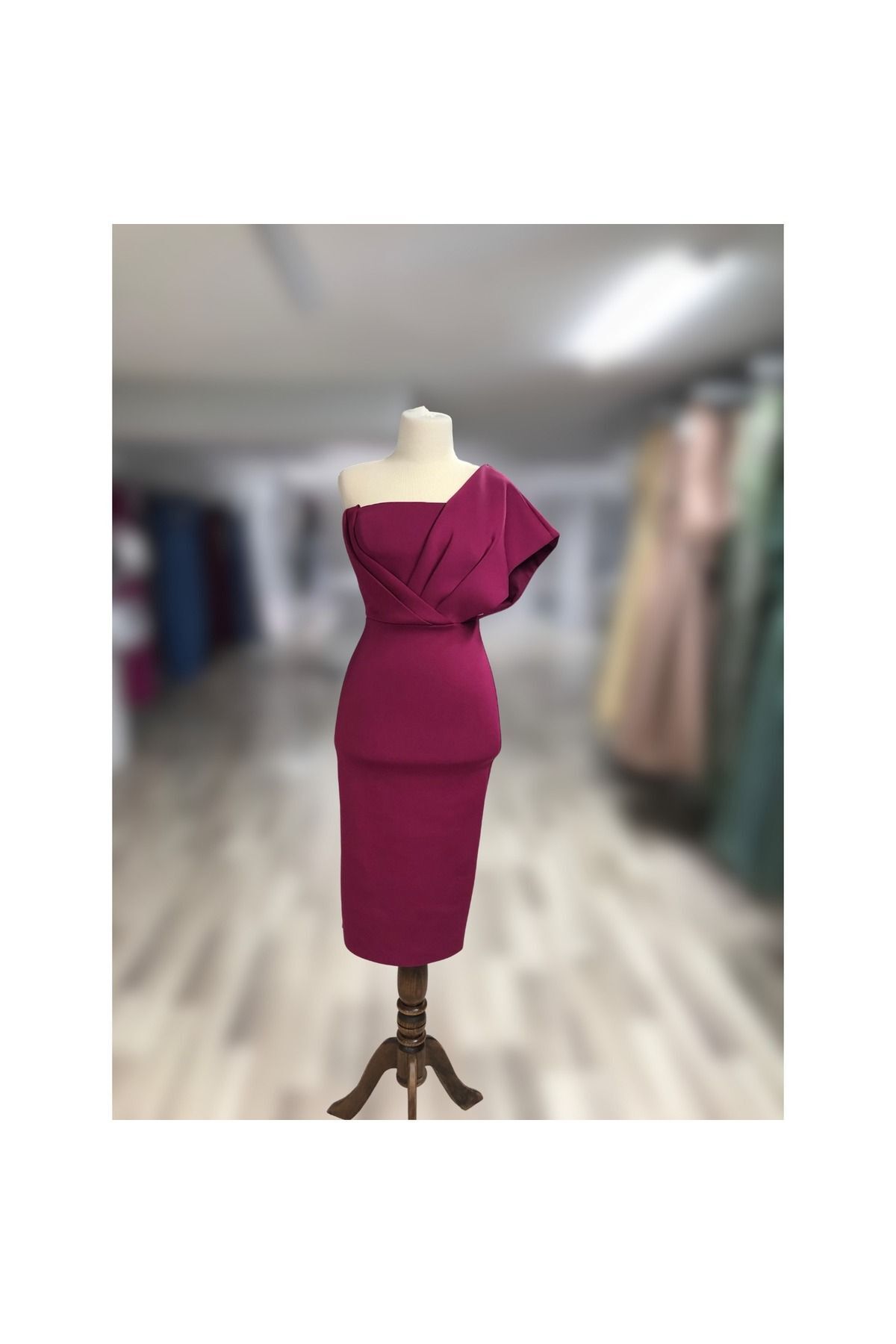 Scuba Kumaş Kadın Özel Gün - Mezuniyet Elbisesi