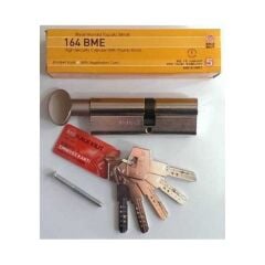 Kale Kilit 164 Bme 68 Mm Mandallı Nikel Barel 5 Anahtarlı Dış Kapı Göbeği