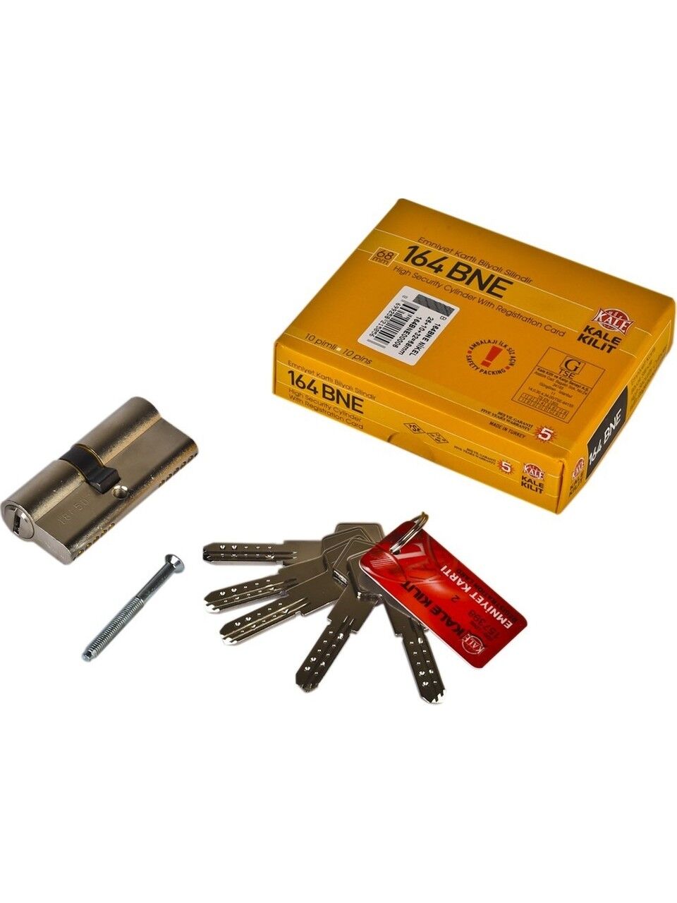 Kale 164 Bne Bilyalı Barel Kapı Kilidi 68 mm