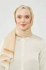 Gold Renk Geçişli Abiye Kehribar Şal