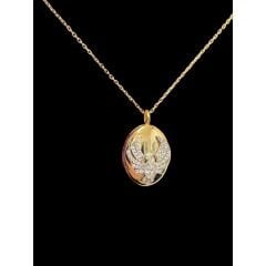 Anka Kuşu Figürlü Açılabilir Paslanmaz Çelik Kolye