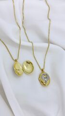 Anka Kuşu Figürlü Açılabilir Paslanmaz Çelik Kolye