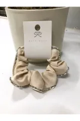 Saten Kenarları Taş İşlemeli Kadın Toka