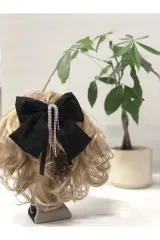 Saten Taşlı Fiyonk Kıskaçlı Toka