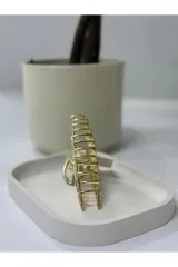 Gold Taşlı Metal Mandal Toka