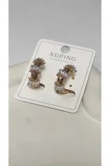 Xuping Rose Gold Zirkon Taşlı Kadın Küpe