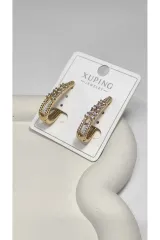 Xuping Rose Gold Zirkon Taşlı Kadın Çelik Küpe