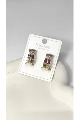 Xuping Rose Gold Zirkon Taşlı Kadın Küpe