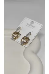 Xuping Rose Gold Zirkon Taşlı Kadın Küpe