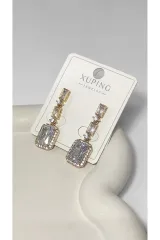 Xuping Rose Gold Zirkon Taşlı Kadın Küpe