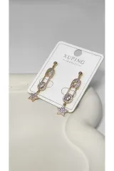 Xuping Rose Gold Zirkon Taşlı Kadın Küpe