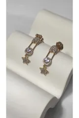 Xuping Rose Gold Zirkon Taşlı Kadın Küpe