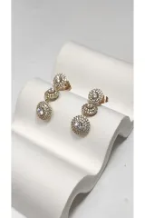 Xuping Rose Gold Zirkon Taşlı Kadın Küpe