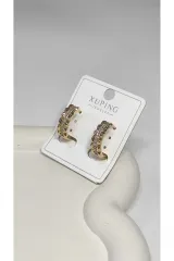 Xuping Rose Gold Zirkon Taşlı Halka Kadın Küpe