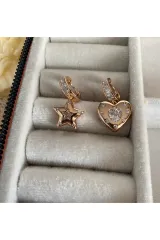 Xuping Rose Gold Zirkon Taşlı Kadın Küpe