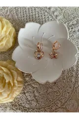 Xuping Rose Gold Zirkon Taşlı Kadın Küpe