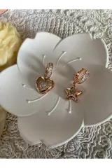 Xuping Rose Gold Zirkon Taşlı Kadın Küpe
