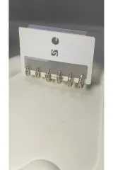 Bijuteri Gold Taşlı Çoklu Metal Kadın Küpe