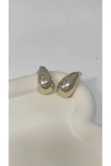 Bijuteri Gold Renk Metal Kadın Küpe