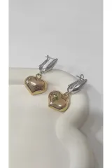 Bijuteri Gümüş Renk Metal Kadın Küpe
