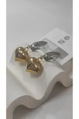 Bijuteri Gümüş Renk Metal Kadın Küpe