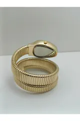 Yılan Model Kol Saati Gold