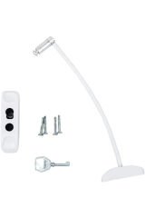 Kidmix Çelik Halatlı Pvc Kapı Pencere Emniyet Hırsız Çocuk Güvenlik Kilidi 10 Adet Beyaz