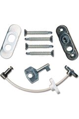 Penkid Çelik Halatlı Kablolu Pvc Pencere Emniyet Çocuk Güvenlik Kilidi 5 Adet Beyaz