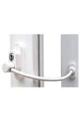 Penkid Çelik Halatlı Kablolu Pvc Pencere Emniyet Çocuk Güvenlik Kilidi 5 Adet Beyaz