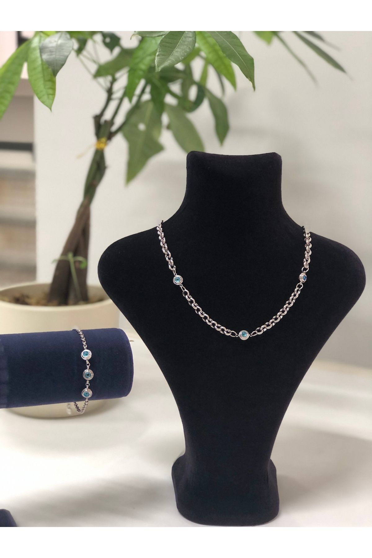 Stainless Steel Özel Gün Hediyelik Çelik Kolye Küpe  Setleri