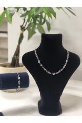Stainless Steel Özel Gün Hediyelik Çelik Kolye Küpe  Setleri